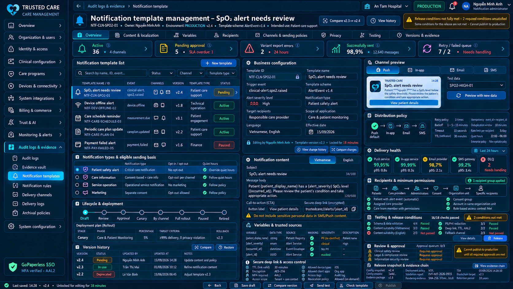 Service configuration