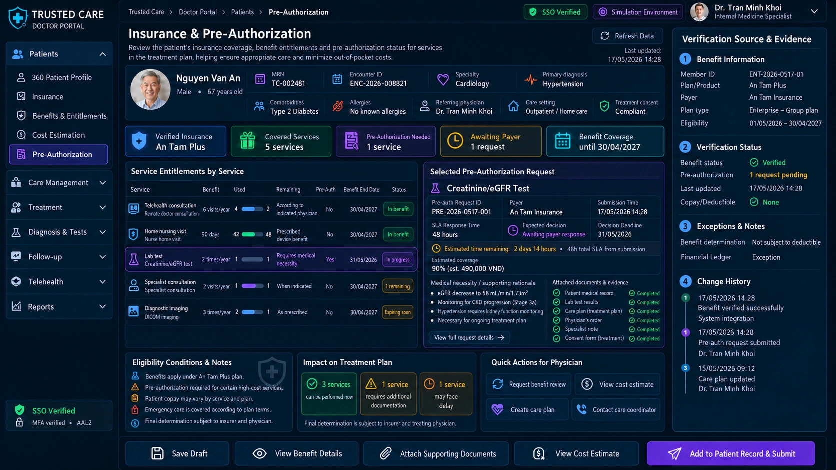 Doctor Portal — Insurance Eligibility And Pre Authorization