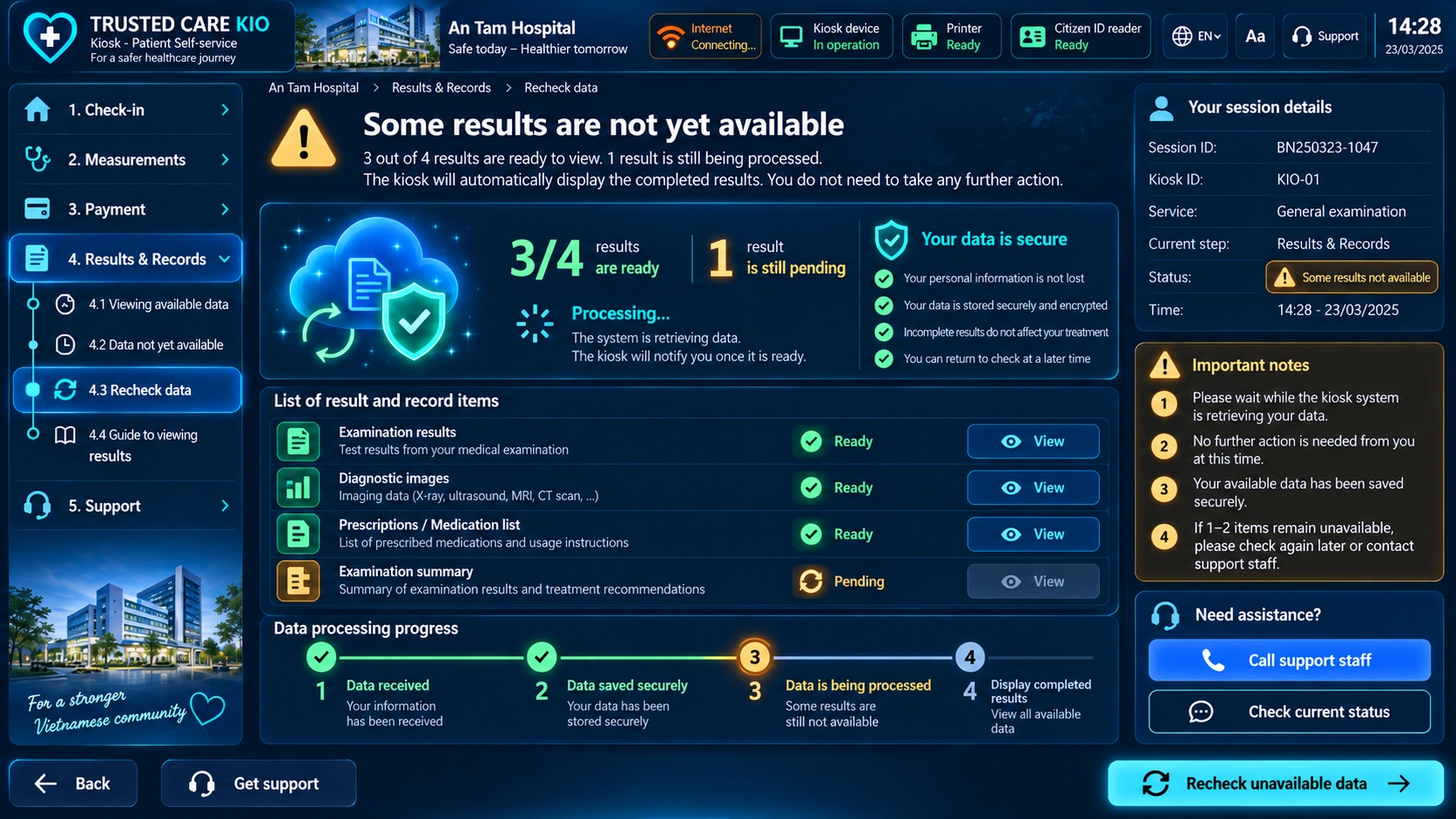 Kiosk Client — Partial Failure And Retry